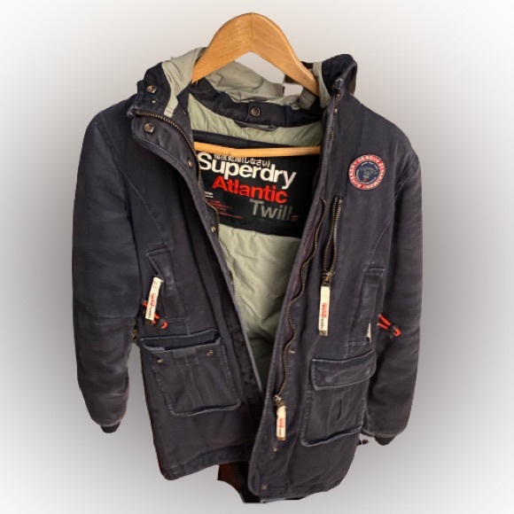 Superdry Other - Vintage Dark Navy Blue Superdry Brand Heavy Jacket